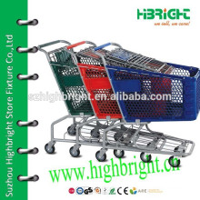 plastic hand cart for grocery store